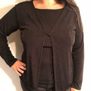 ♥️ ACW Twofer Black Jacket Top